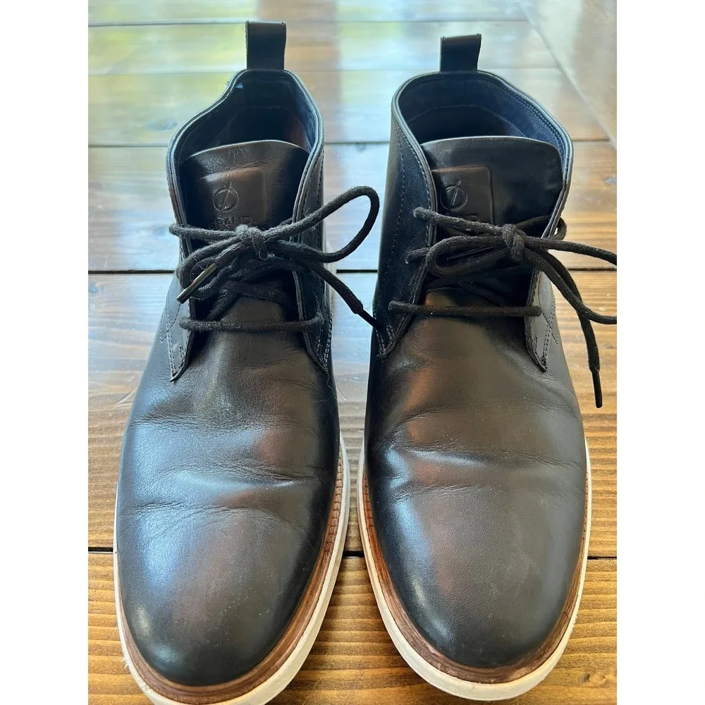 Cole Haan Zerogrand Mens Black Leather Chukka Boots C25585 Size 10M